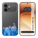 Funda Silicona Transparente para Huawei Honor 600 5G diseño Hipo Dibujos