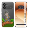 Funda Silicona Transparente para Huawei Honor 600 5G diseño Mono Dibujos