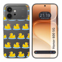 Funda Silicona Transparente para Huawei Honor 600 5G diseño Pato Dibujos