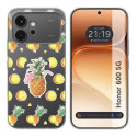 Funda Silicona Transparente para Huawei Honor 600 5G diseño Piña Dibujos
