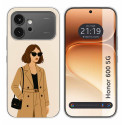 Funda Silicona para Huawei Honor 600 5G diseño Mujer 01 Dibujos