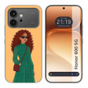 Funda Silicona para Huawei Honor 600 5G diseño Mujer 06 Dibujos