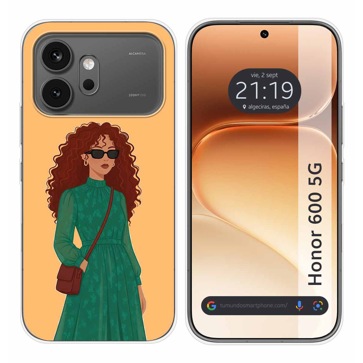 Funda Silicona para Huawei Honor 600 5G diseño Mujer 06 Dibujos
