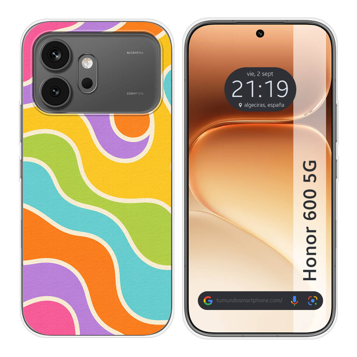 Funda Silicona para Huawei Honor 600 5G diseño Splash 03 Dibujos