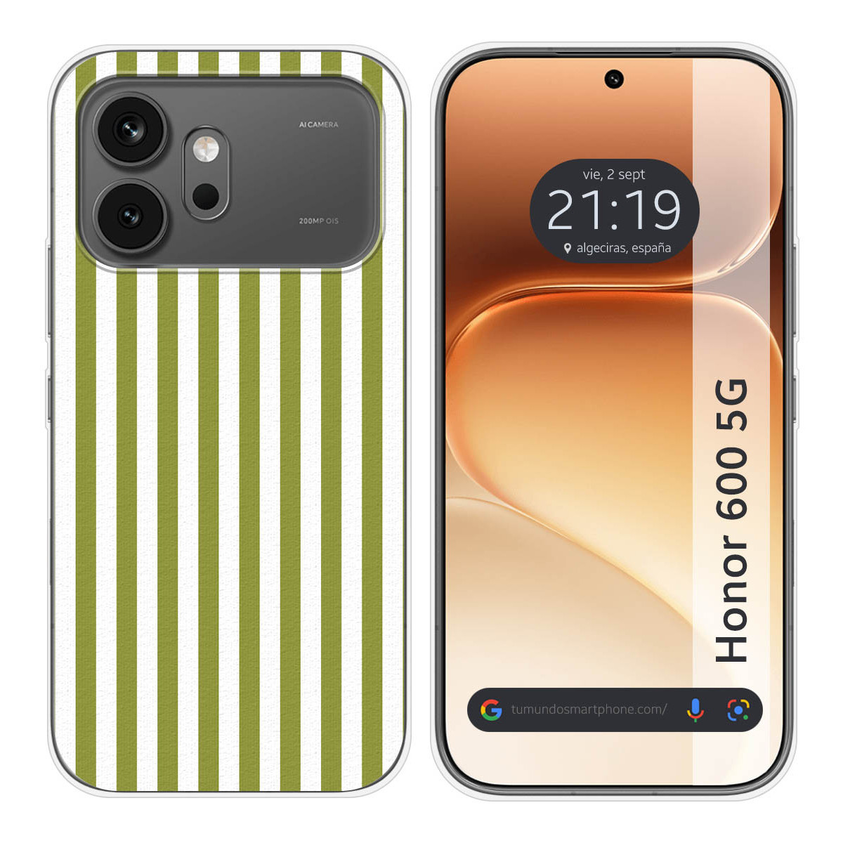 Funda Silicona para Huawei Honor 600 5G diseño Lines 02 Dibujos