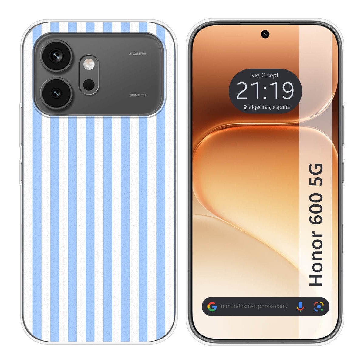 Funda Silicona para Huawei Honor 600 5G diseño Lines 04 Dibujos