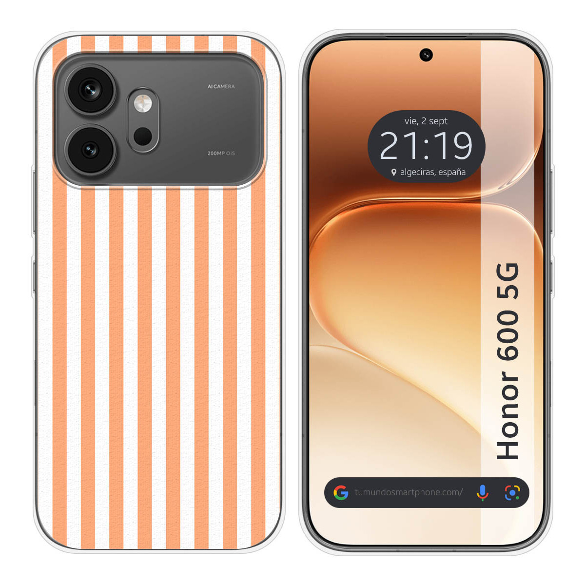 Funda Silicona para Huawei Honor 600 5G diseño Lines 05 Dibujos