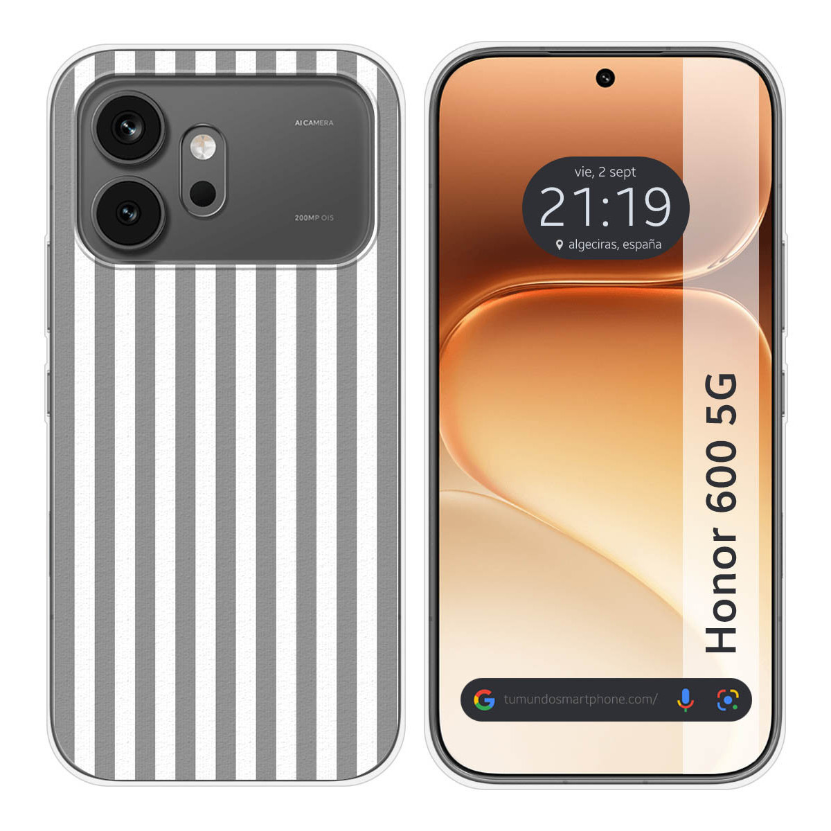 Funda Silicona para Huawei Honor 600 5G diseño Lines 06 Dibujos