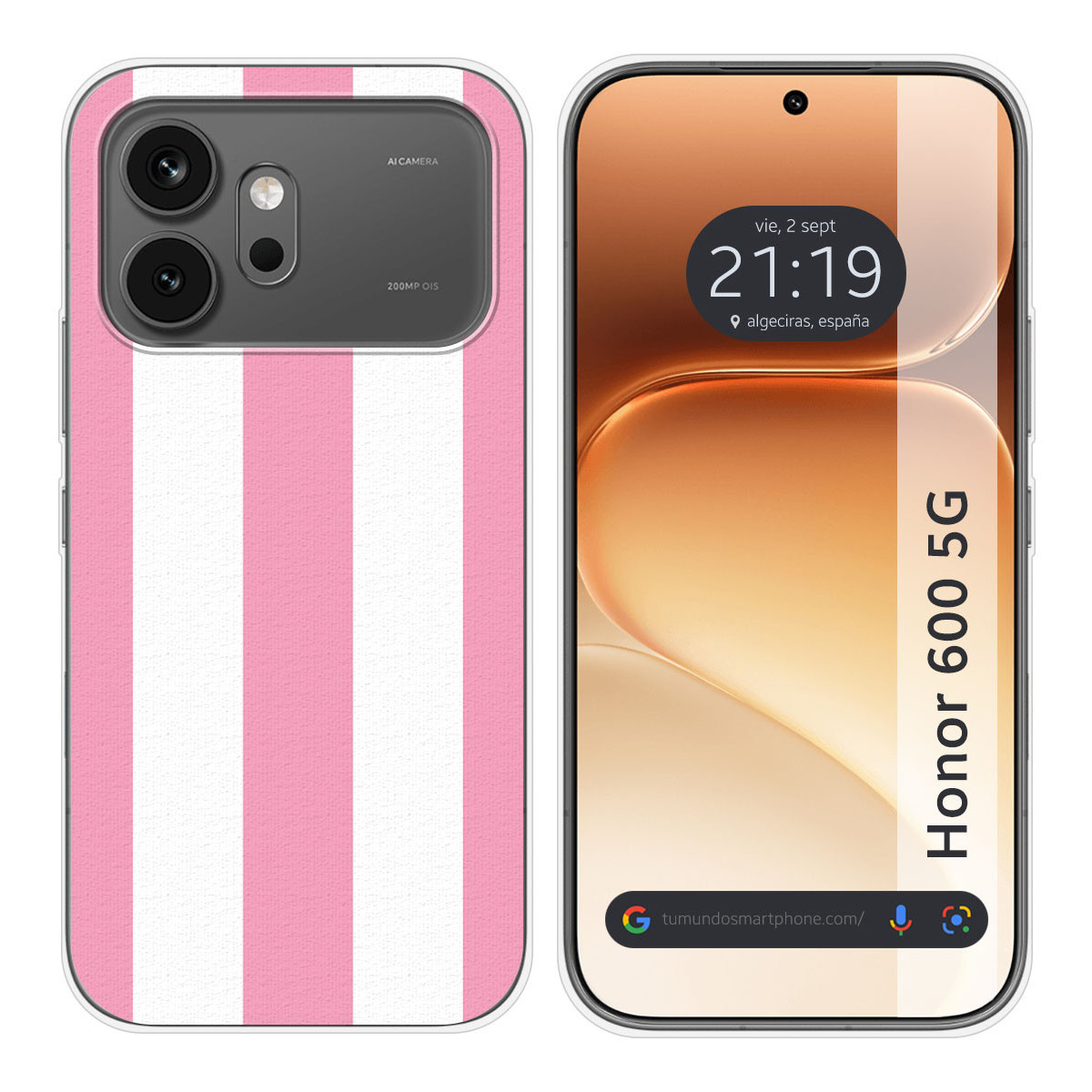 Funda Silicona para Huawei Honor 600 5G diseño Lines 07 Dibujos