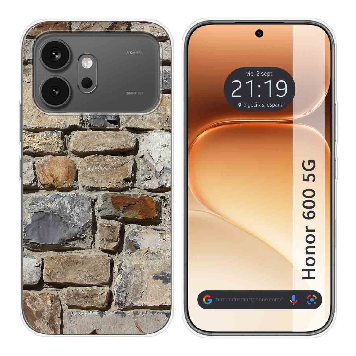 Funda Silicona para Huawei Honor 600 5G diseño Ladrillo 03 Dibujos