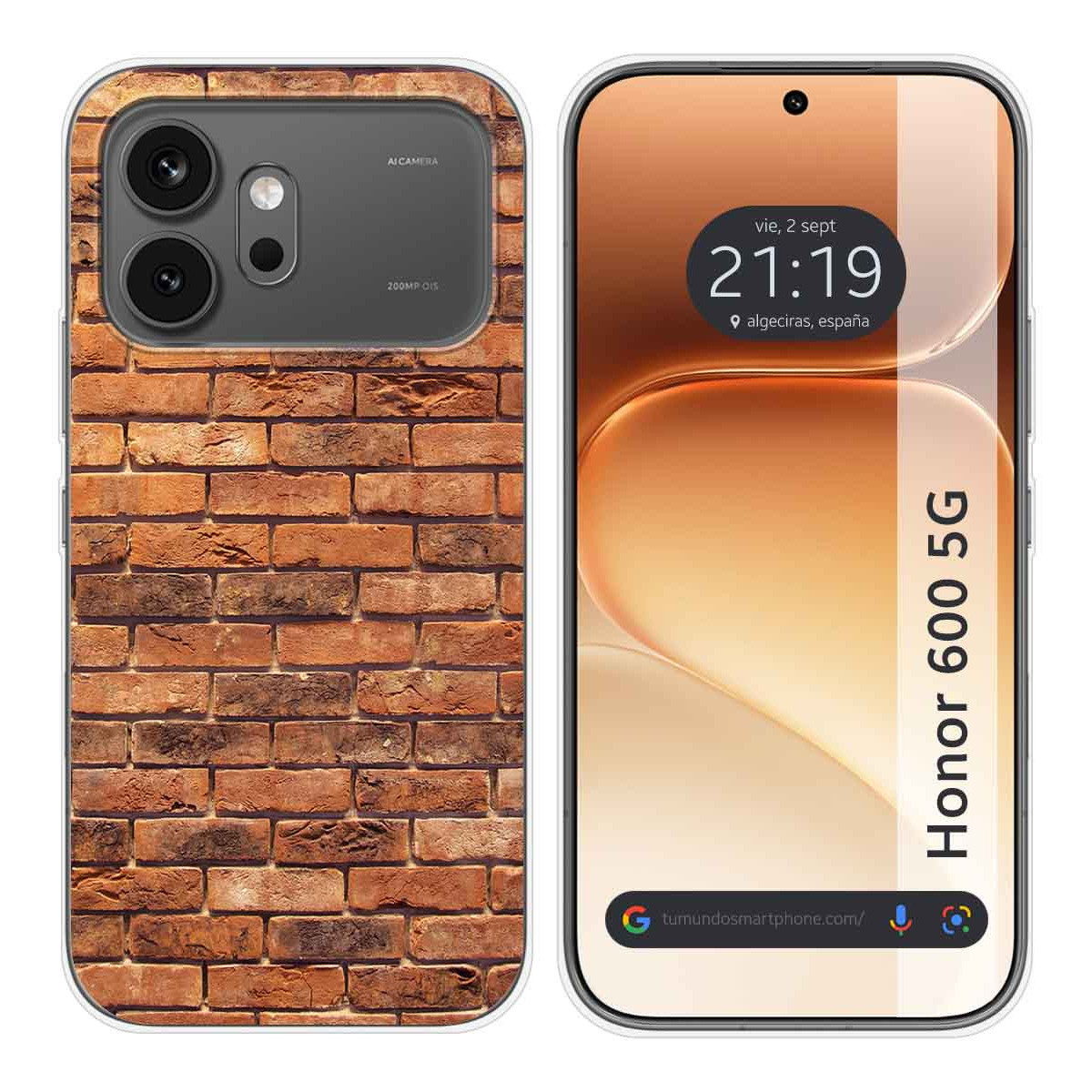 Funda Silicona para Huawei Honor 600 5G diseño Ladrillo 04 Dibujos