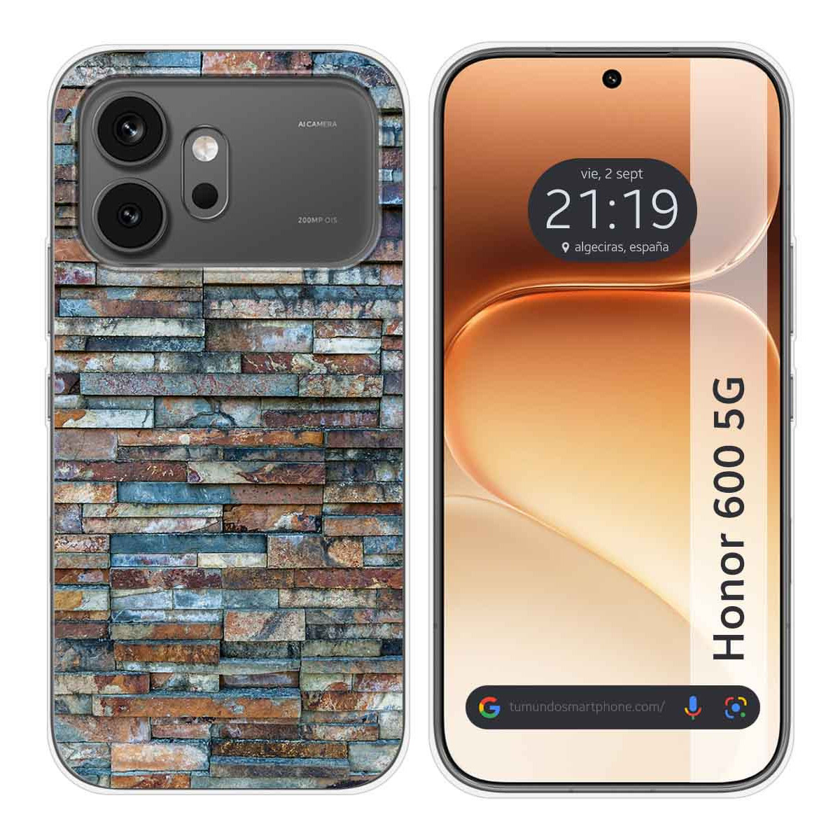 Funda Silicona para Huawei Honor 600 5G diseño Ladrillo 05 Dibujos