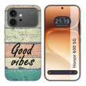 Funda Silicona para Huawei Honor 600 5G diseño Madera 01 Dibujos