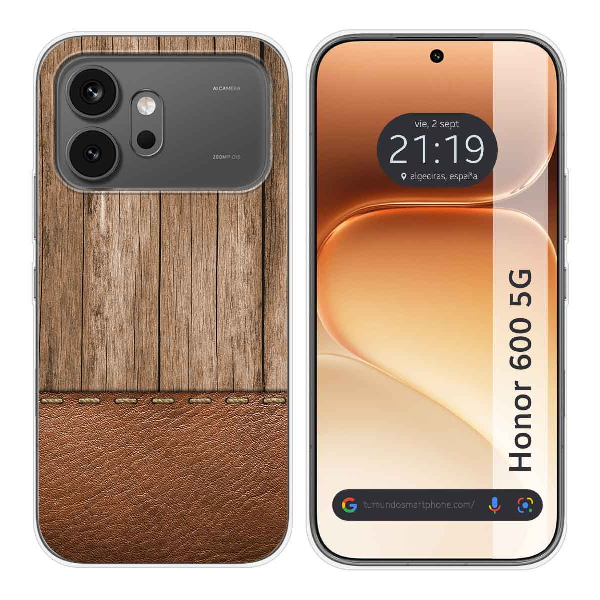 Funda Silicona para Huawei Honor 600 5G diseño Madera 09 Dibujos
