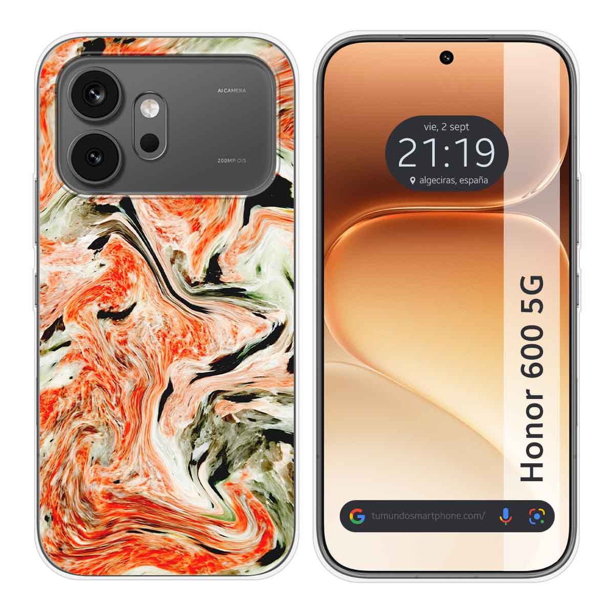 Funda Silicona para Huawei Honor 600 5G diseño Mármol 12 Dibujos