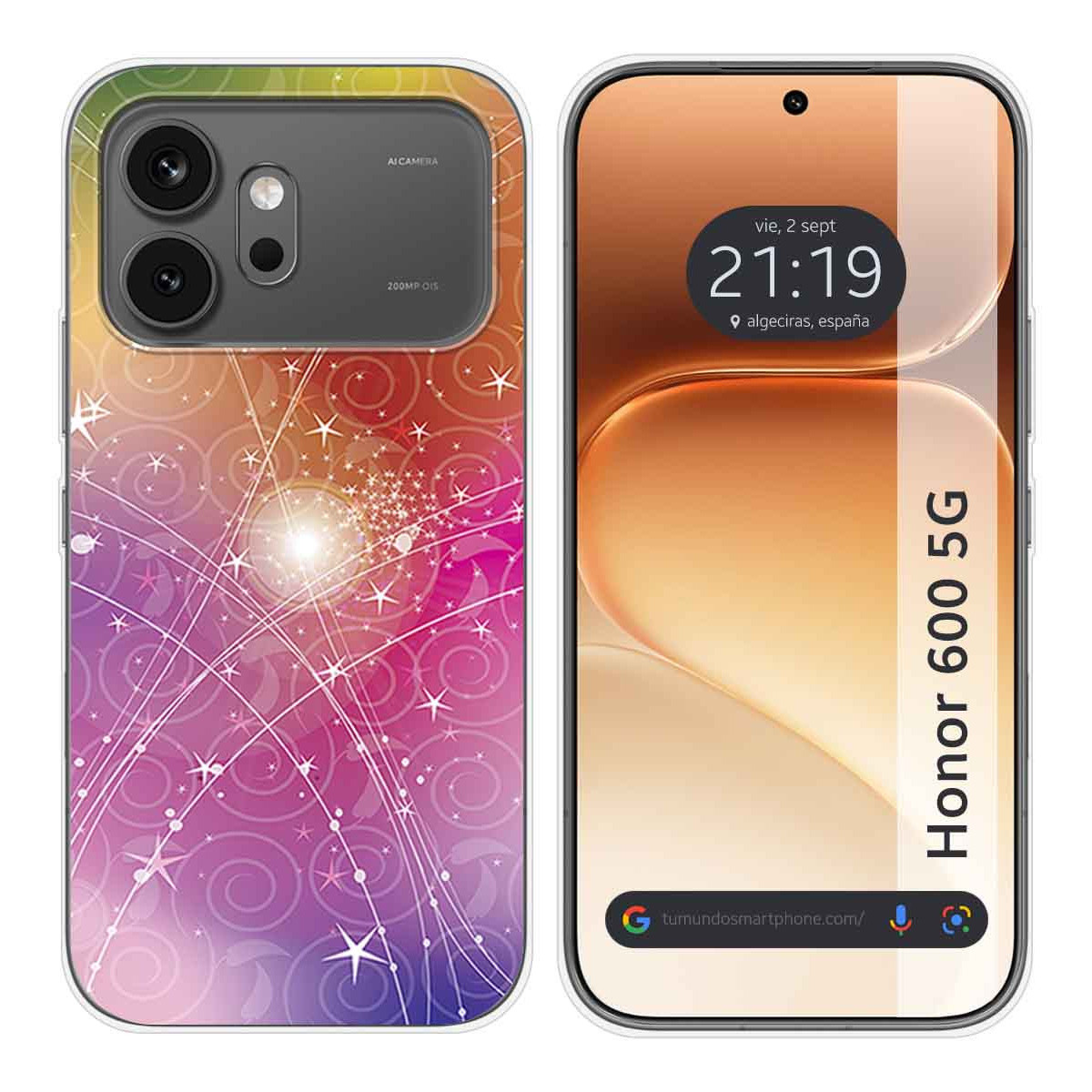 Funda Silicona para Huawei Honor 600 5G diseño Abstracto Dibujos