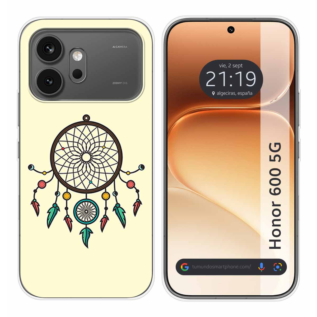 Funda Silicona para Huawei Honor 600 5G diseño Atrapasueños Dibujos