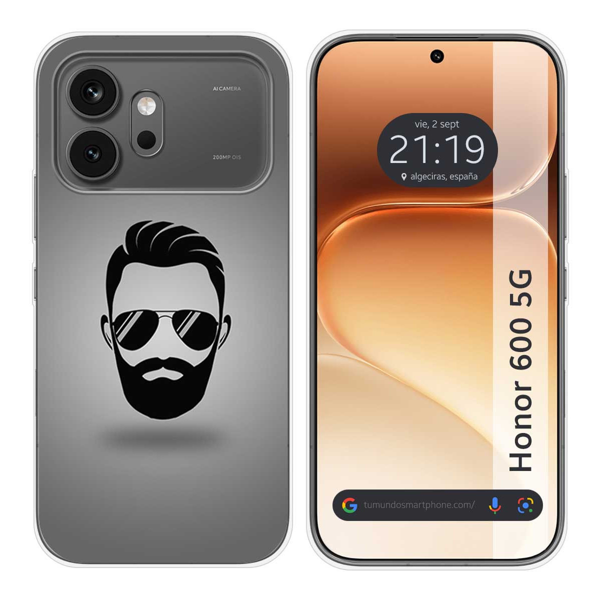Funda Silicona para Huawei Honor 600 5G diseño Barba Dibujos