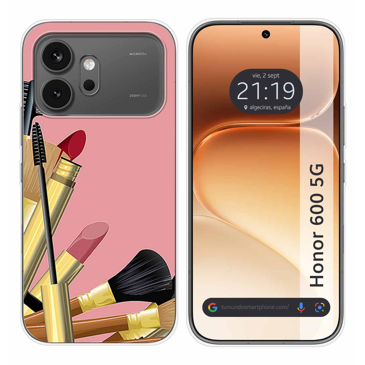 Funda Silicona para Huawei Honor 600 5G diseño Brochas Dibujos