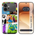 Funda Silicona para Huawei Honor 600 5G diseño Comic Dibujos