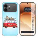 Funda Silicona para Huawei Honor 600 5G diseño Furgoneta Dibujos