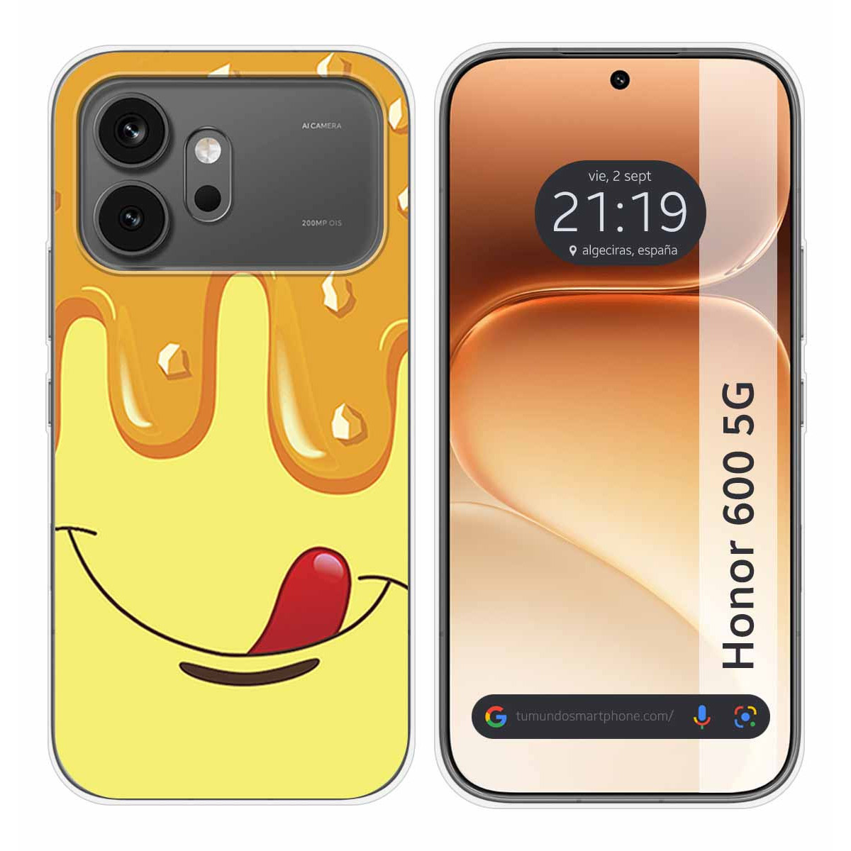 Funda Silicona para Huawei Honor 600 5G diseño Helado Vainilla Dibujos