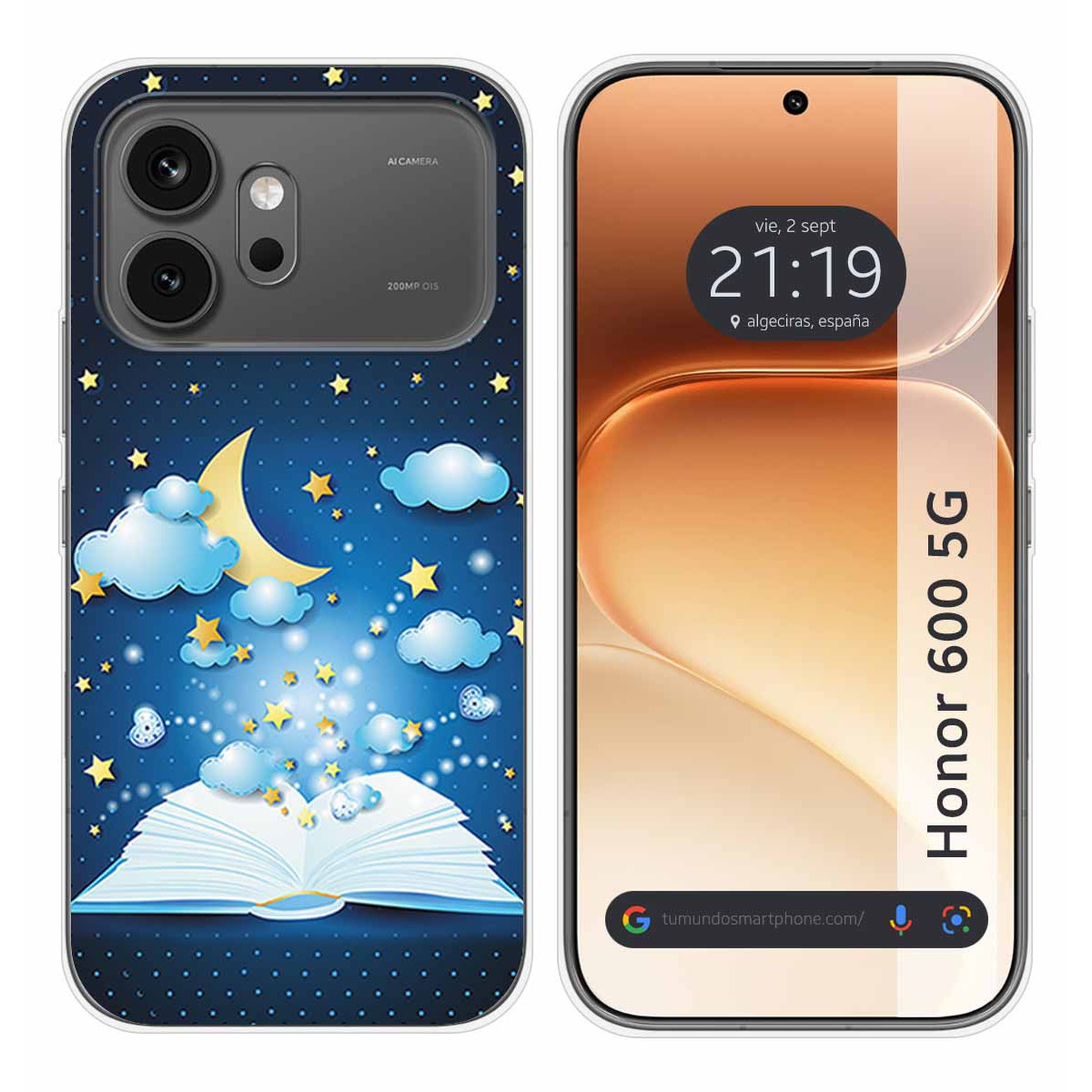 Funda Silicona para Huawei Honor 600 5G diseño Libro Cuentos Dibujos
