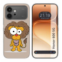 Funda Silicona para Huawei Honor 600 5G diseño Leon Dibujos