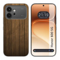 Funda Silicona para Huawei Honor 600 5G diseño Madera Dibujos