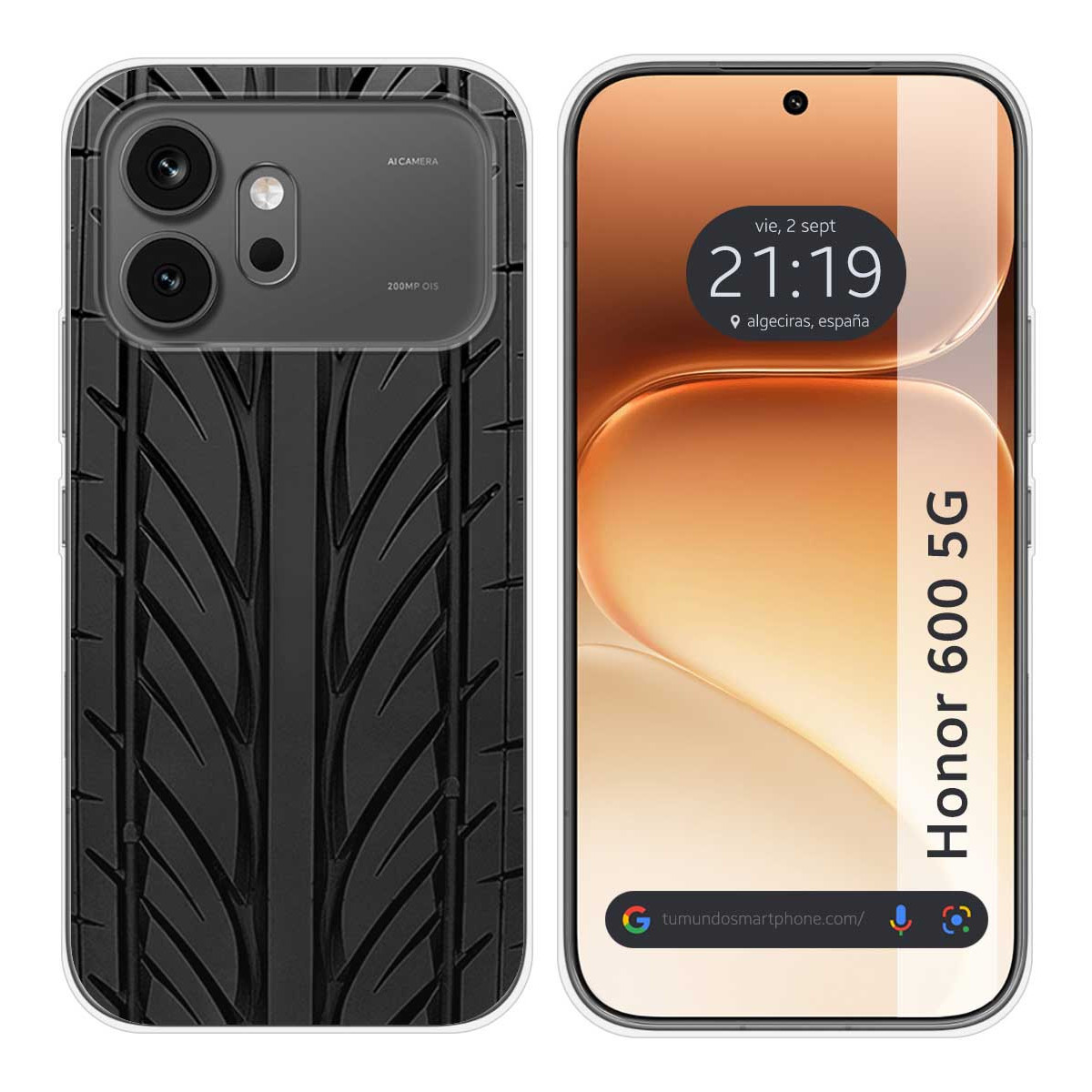 Funda Silicona para Huawei Honor 600 5G diseño Neumatico Dibujos