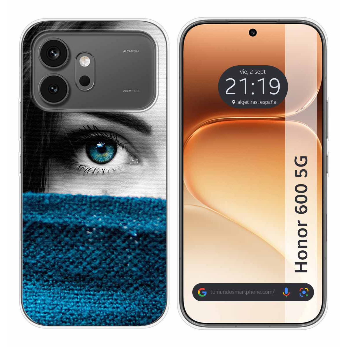 Funda Silicona para Huawei Honor 600 5G diseño Ojo Dibujos