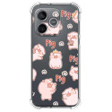 Funda Silicona Antigolpes para Huawei Honor 600 5G diseño Cerdos Dibujos