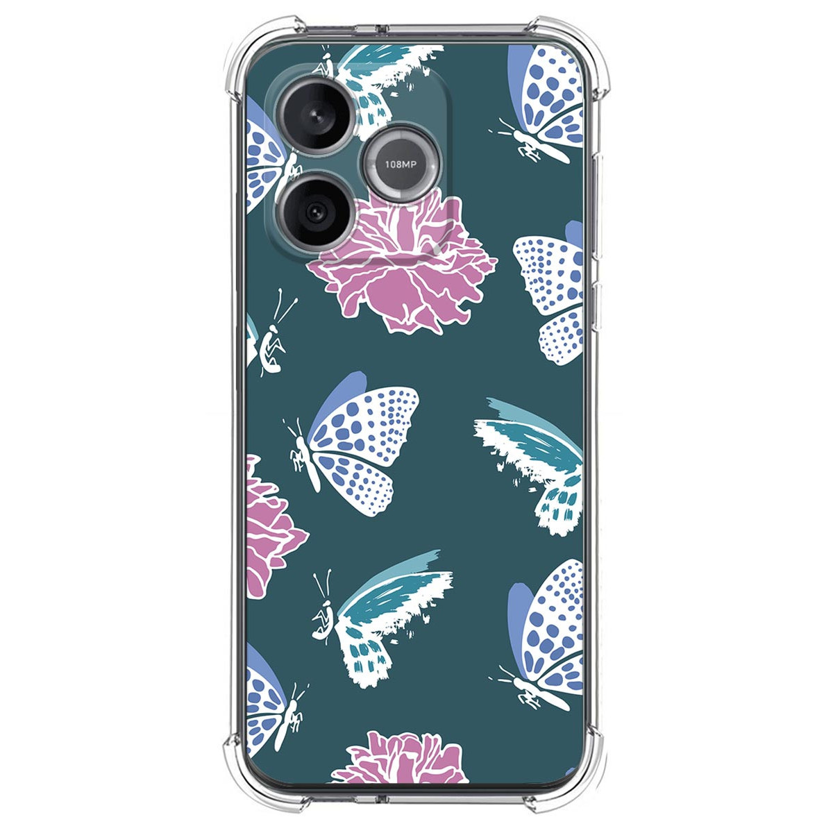 Funda Silicona Antigolpes para Huawei Honor 600 5G diseño Flores 10 Dibujos