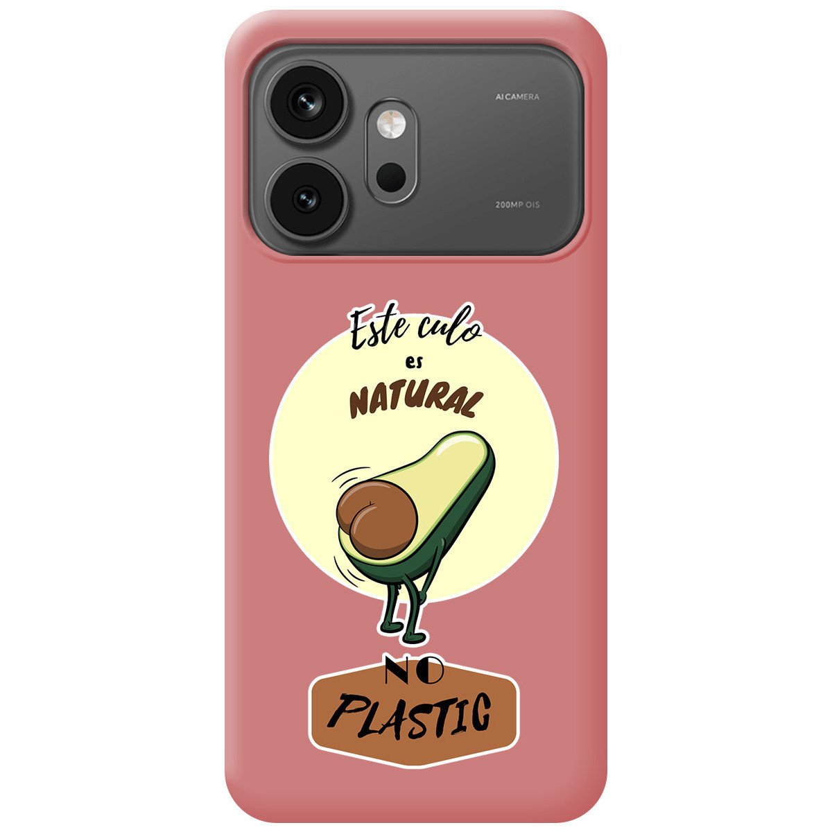Funda Silicona Líquida Rosa para Huawei Honor 600 5G diseño Culo Natural Dibujos