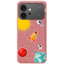 Funda Silicona Líquida Rosa para Huawei Honor 600 5G diseño Espacio Dibujos