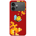 Funda Silicona Líquida Roja para Huawei Honor 600 5G diseño Abeja Dibujos