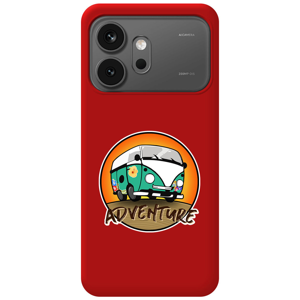 Funda Silicona Líquida Roja para Huawei Honor 600 5G diseño Adventure Dibujos