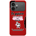 Funda Silicona Líquida Roja para Huawei Honor 600 5G diseño Vaca Dibujos