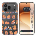 Funda Silicona Transparente para Huawei Honor 600 Pro 5G diseño Capibara 01 Dibujos