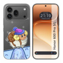 Funda Silicona Transparente para Huawei Honor 600 Pro 5G diseño Cabra Dibujos