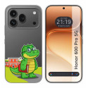Funda Silicona Transparente para Huawei Honor 600 Pro 5G diseño Coco Dibujos