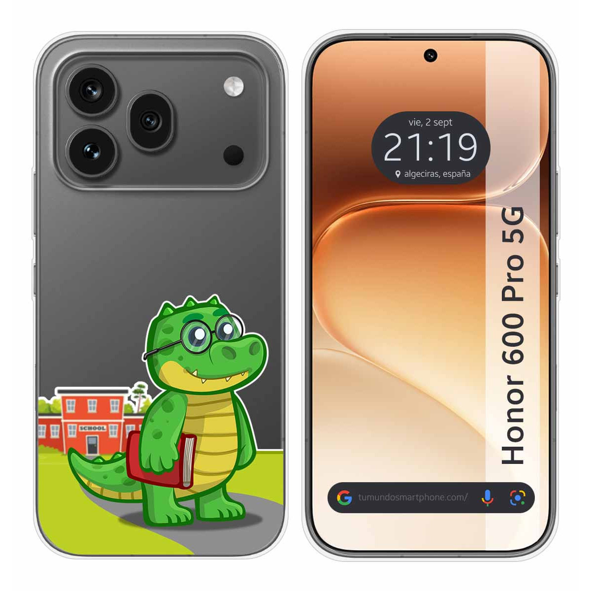 Funda Silicona Transparente para Huawei Honor 600 Pro 5G diseño Coco Dibujos