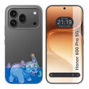 Funda Silicona Transparente para Huawei Honor 600 Pro 5G diseño Hipo Dibujos