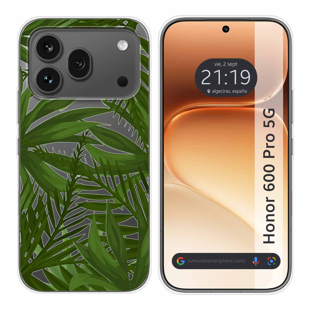 Funda Silicona Transparente para Huawei Honor 600 Pro 5G diseño Jungla Dibujos