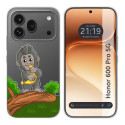 Funda Silicona Transparente para Huawei Honor 600 Pro 5G diseño Mono Dibujos