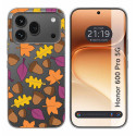 Funda Silicona Transparente para Huawei Honor 600 Pro 5G diseño Otoño Dibujos