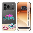 Funda Silicona Transparente para Huawei Honor 600 Pro 5G diseño Summer Dibujos