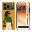 Funda Silicona para Huawei Honor 600 Pro 5G diseño Mujer 02 Dibujos