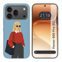 Funda Silicona para Huawei Honor 600 Pro 5G diseño Mujer 04 Dibujos