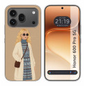 Funda Silicona para Huawei Honor 600 Pro 5G diseño Mujer 10 Dibujos